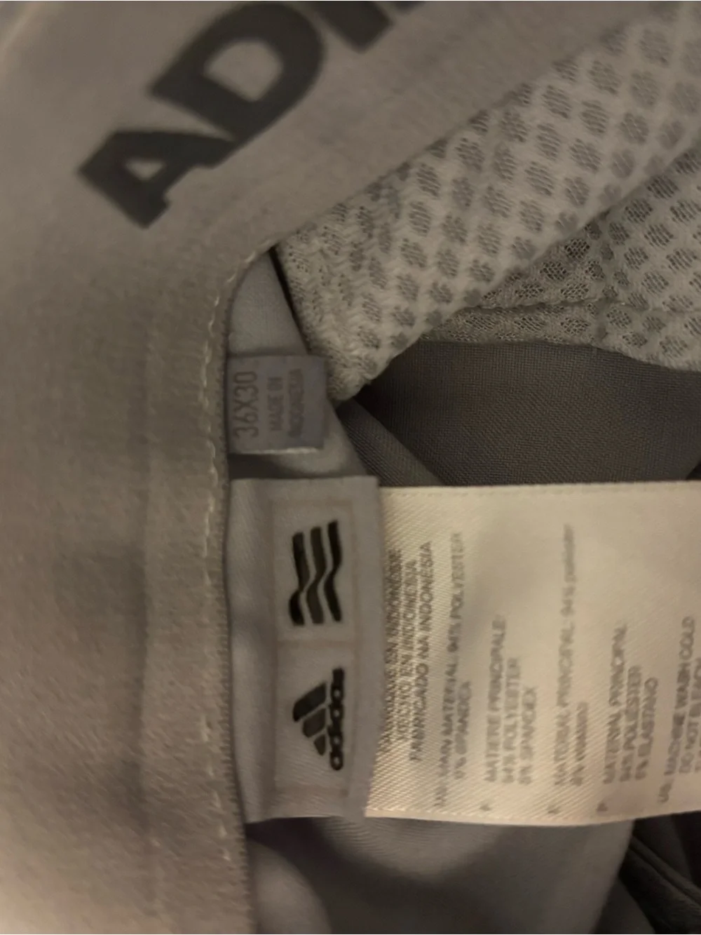 adidas Men’s Light Gray Dress Pants